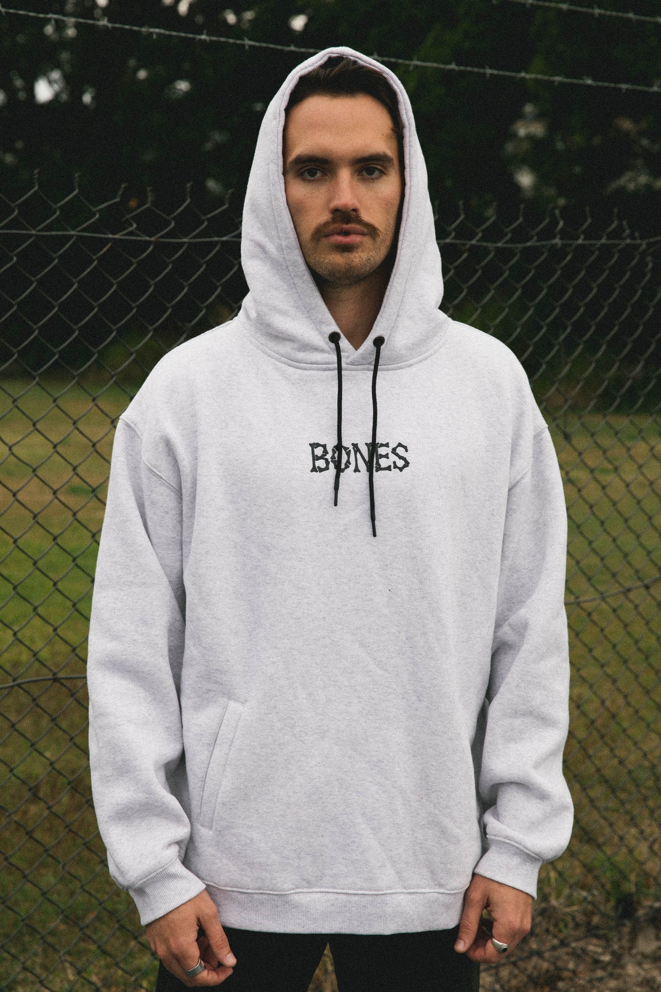 Bones Club Hoodie - Snow Marle