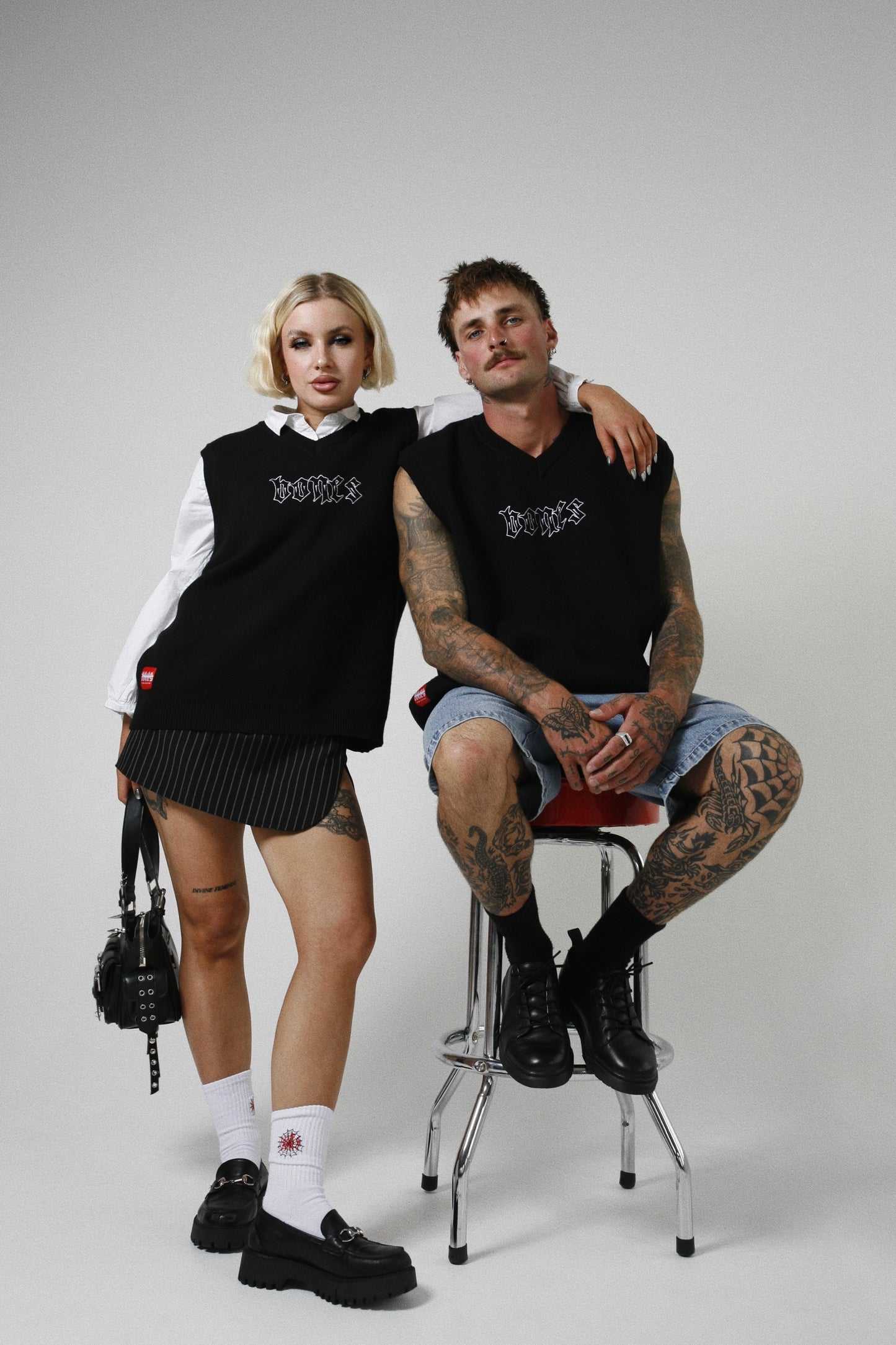 Club Steeze Knit Vest Black