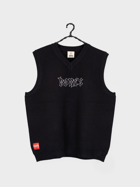 Club Steeze Knit Vest Black