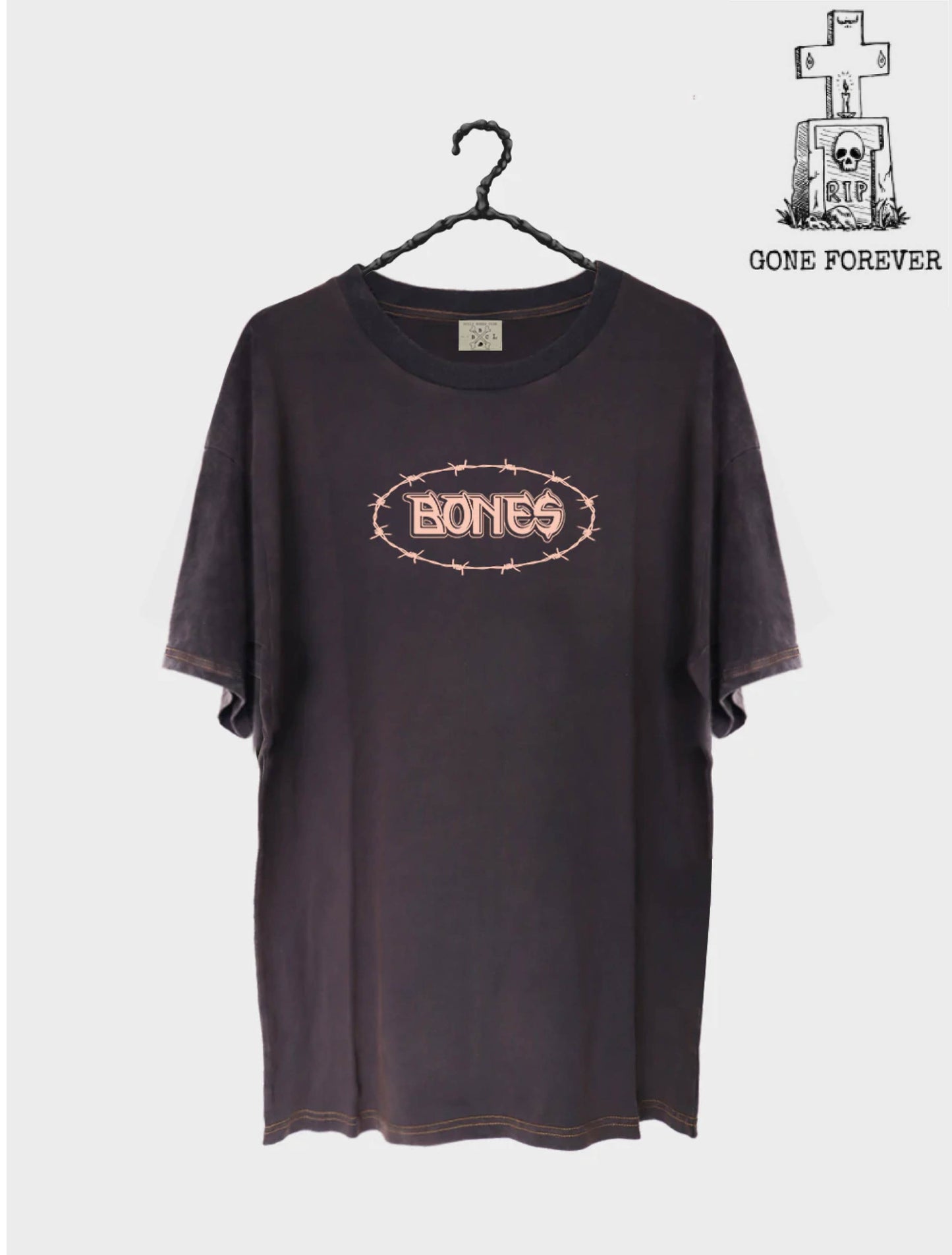 Bones Barb Tee - Washed Haze