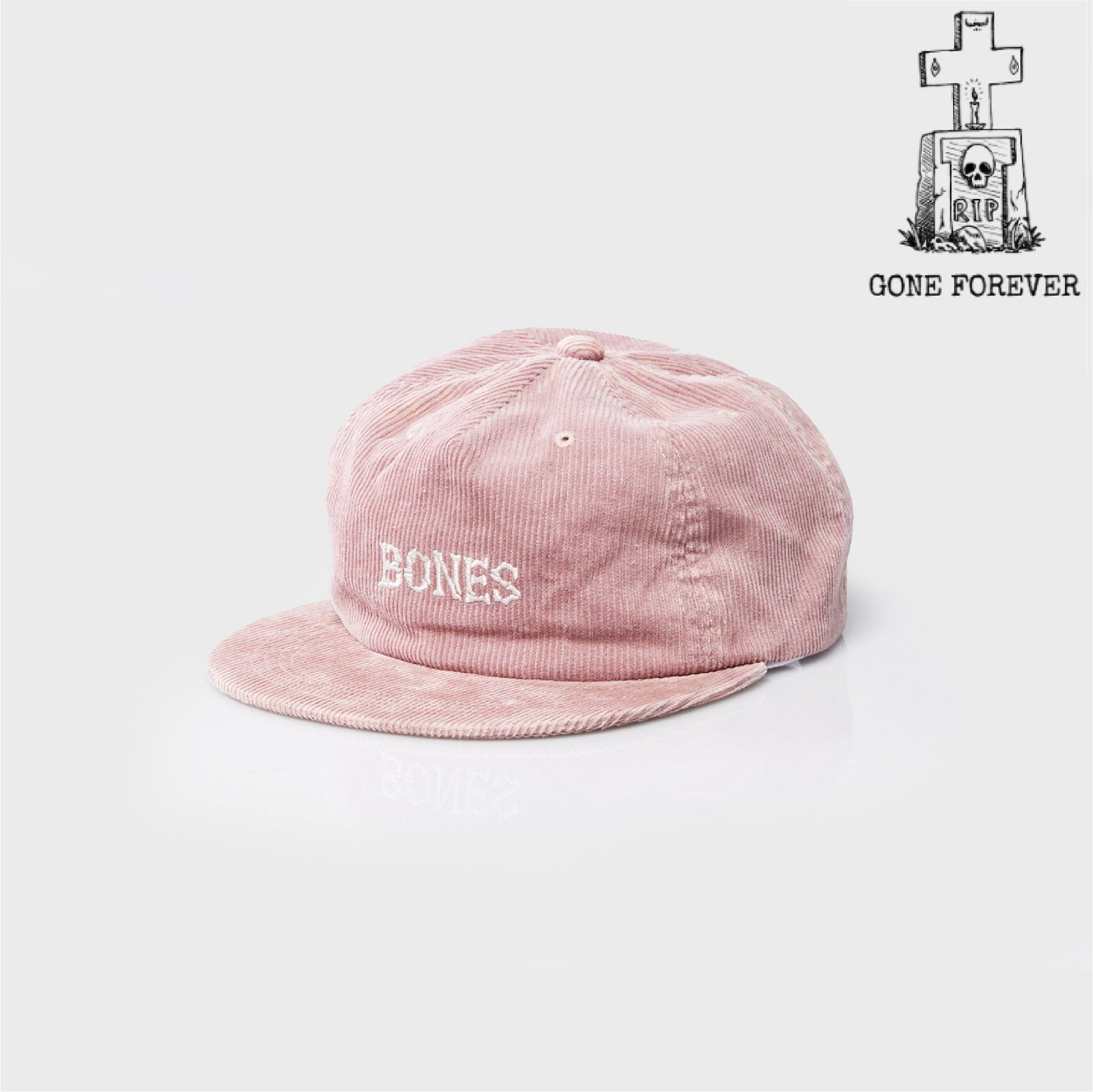 Bones Club Cord Dusty Pink Cap