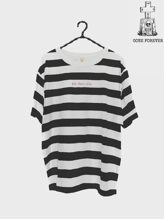 White Stripe Tee - Black and White