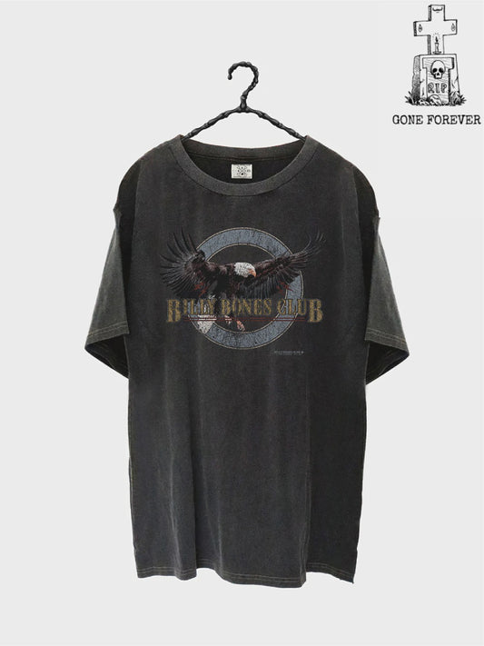 Ramblin Eagle Tee - Acid Black