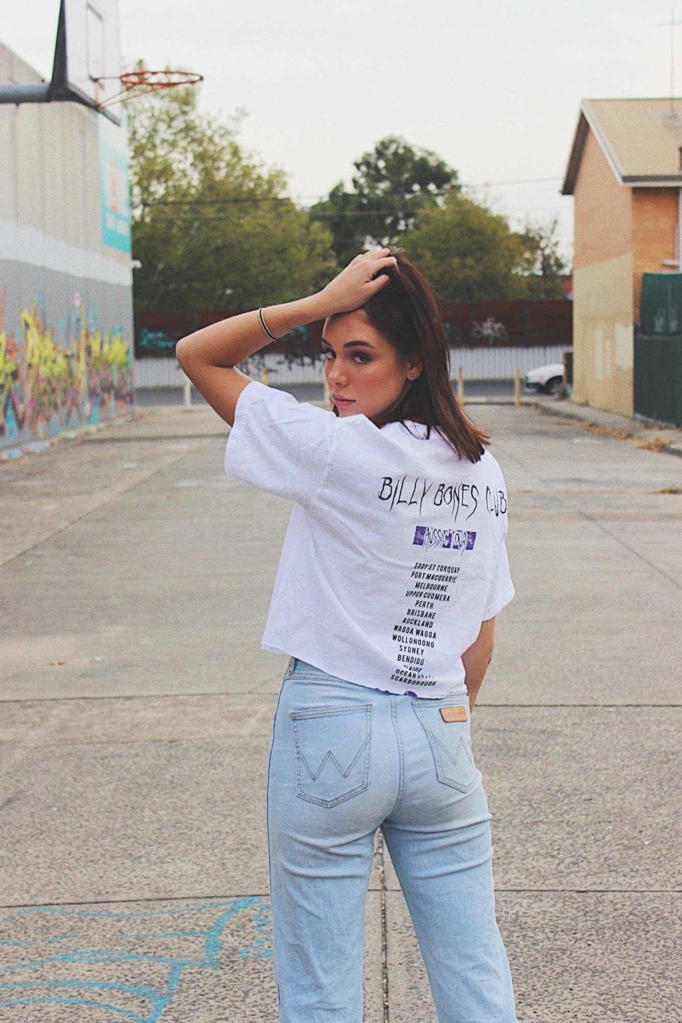 Purple Rain Crop- White