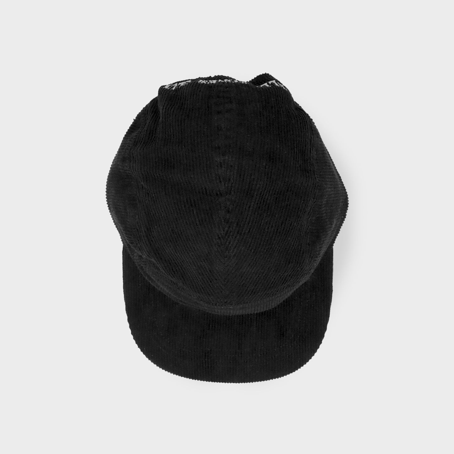 Squiggle Cord 5 Panel - Washed Black