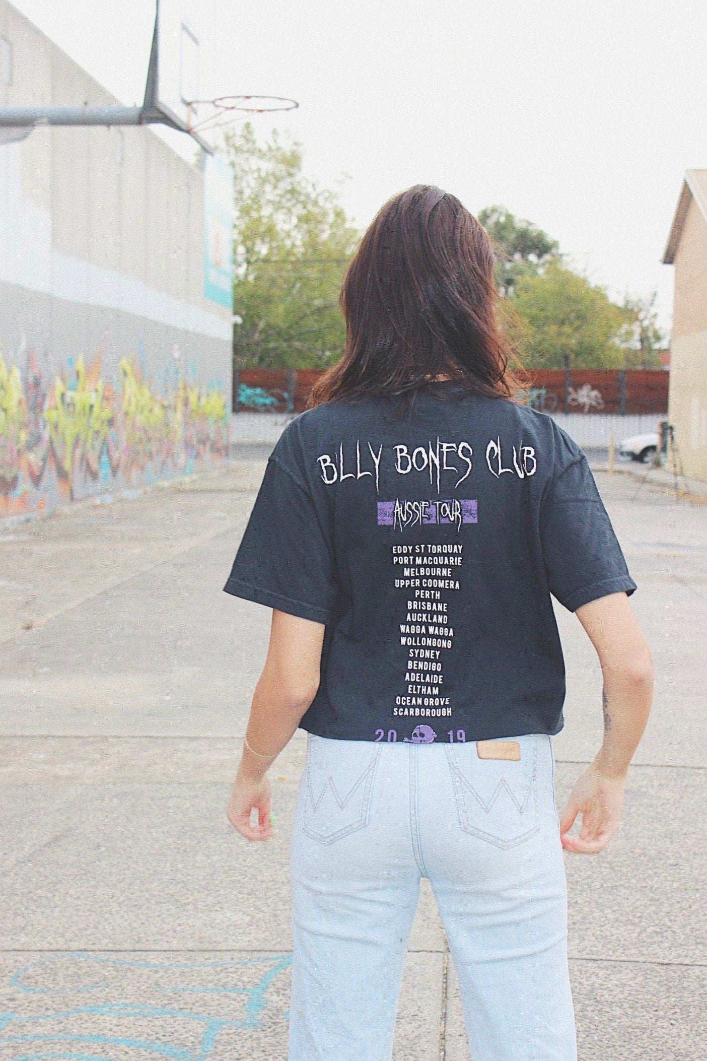 Purple Rain Crop - Black