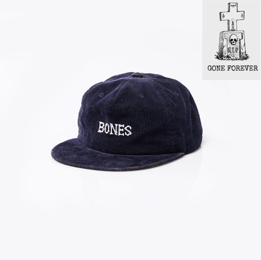 Bones Club Cord Navy Cap